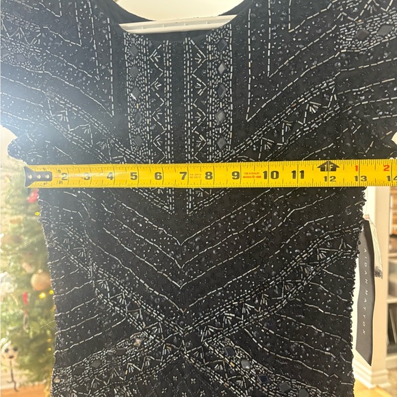 Aidan Mattox embellished black tie dress - Picture 7 of 10